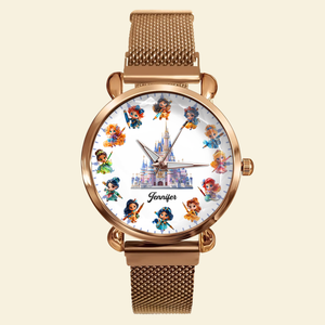 Personalized Gifts For Princess Fans Mesh Strap Quartz Watch 03TGPU180725-Homacus
