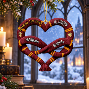 Two Houses One Heart Christmas Ornament - Personalized Gifts For Couple 01toqn220926