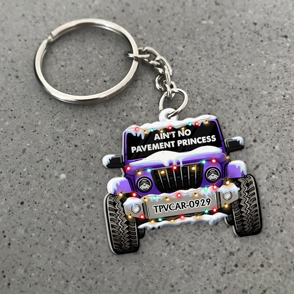 Ain't No Pavement Princess Personalized Keychain-Homacus
