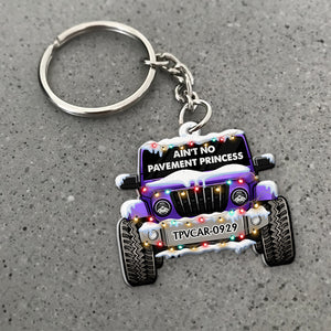Ain't No Pavement Princess Personalized Keychain-Homacus