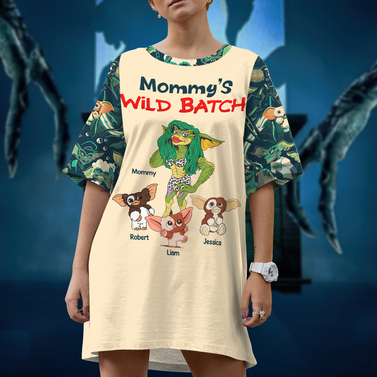 Personalized Gifts For Mom Raglan Dress 01qhpu210325 Cute Mogwai-Homacus