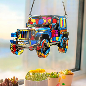 Dazzling Adventure Car Suncatcher - Personalized Gifts For Off-road Lovers 03TGPU080725-Homacus