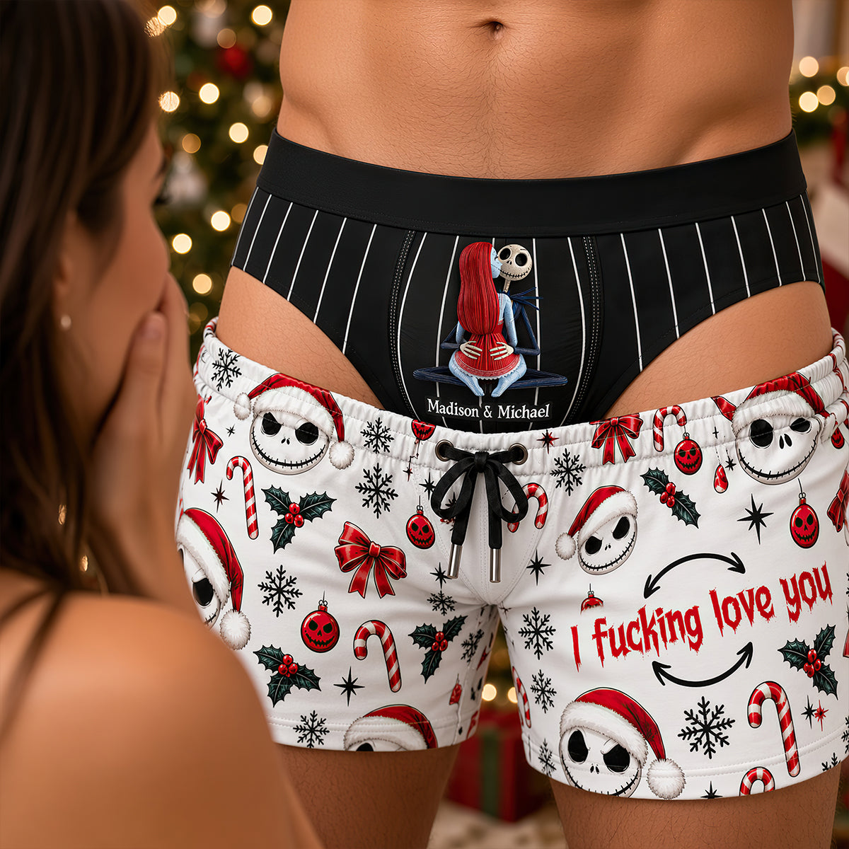 Dark Romance Couple Men's Boxers - Personalized Gifts For Couple 02ohdt121026-Homacus