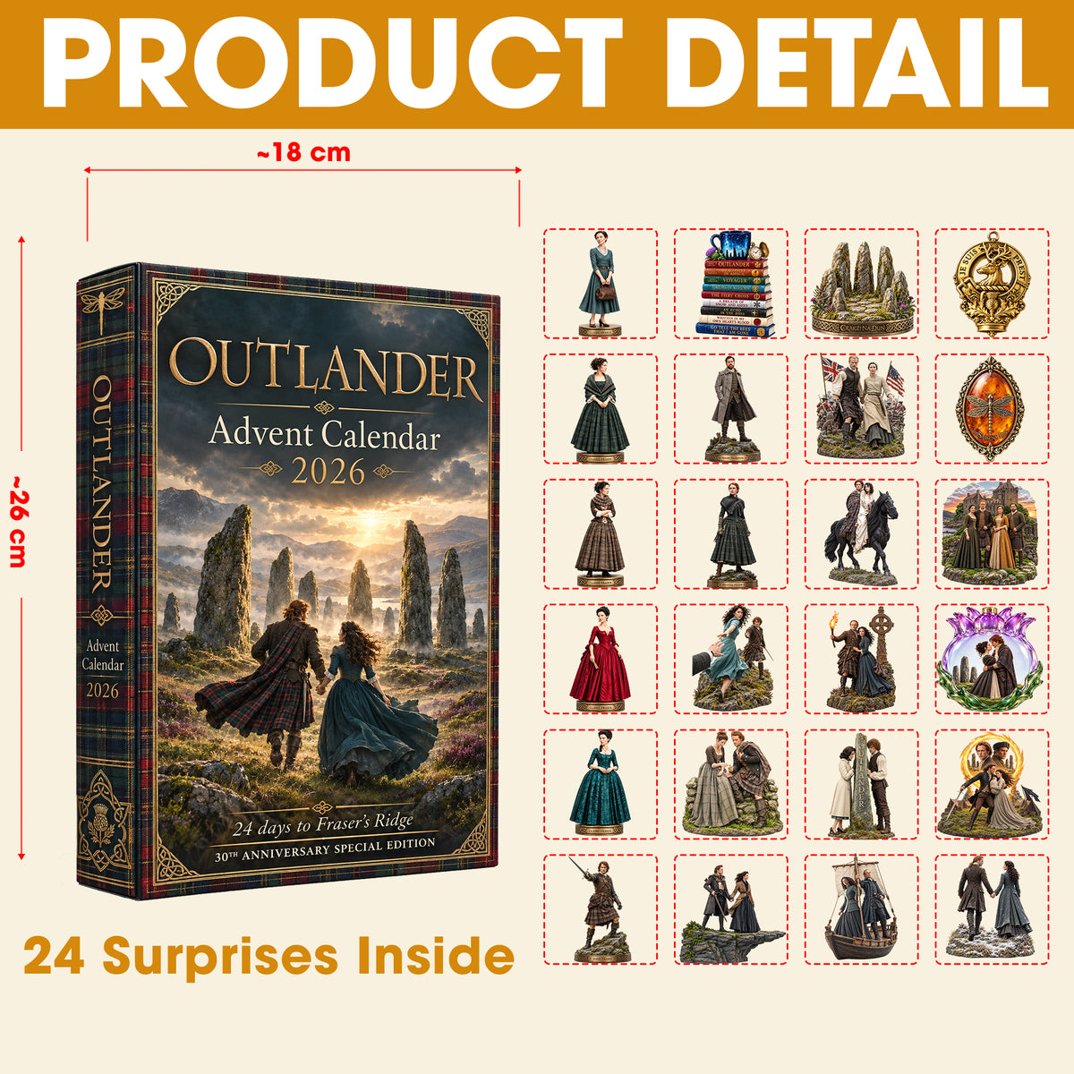 Advent Calendar Of Time Traveling Blind Box, Personalized Gifts For Book Lovers 01qhtn281026-Homacus