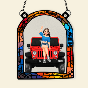 Personalized Gifts For Off Road Car Window Hanging Suncatcher Ornament 03ohpu270225-Homacus