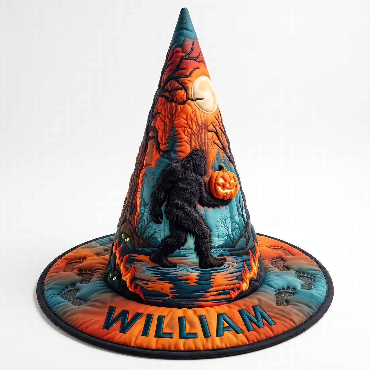 Squatching Through Halloween Quilted Witch Hat, Personalized Gifts For Bigfoot Lovers 05QHQN180826-Homacus