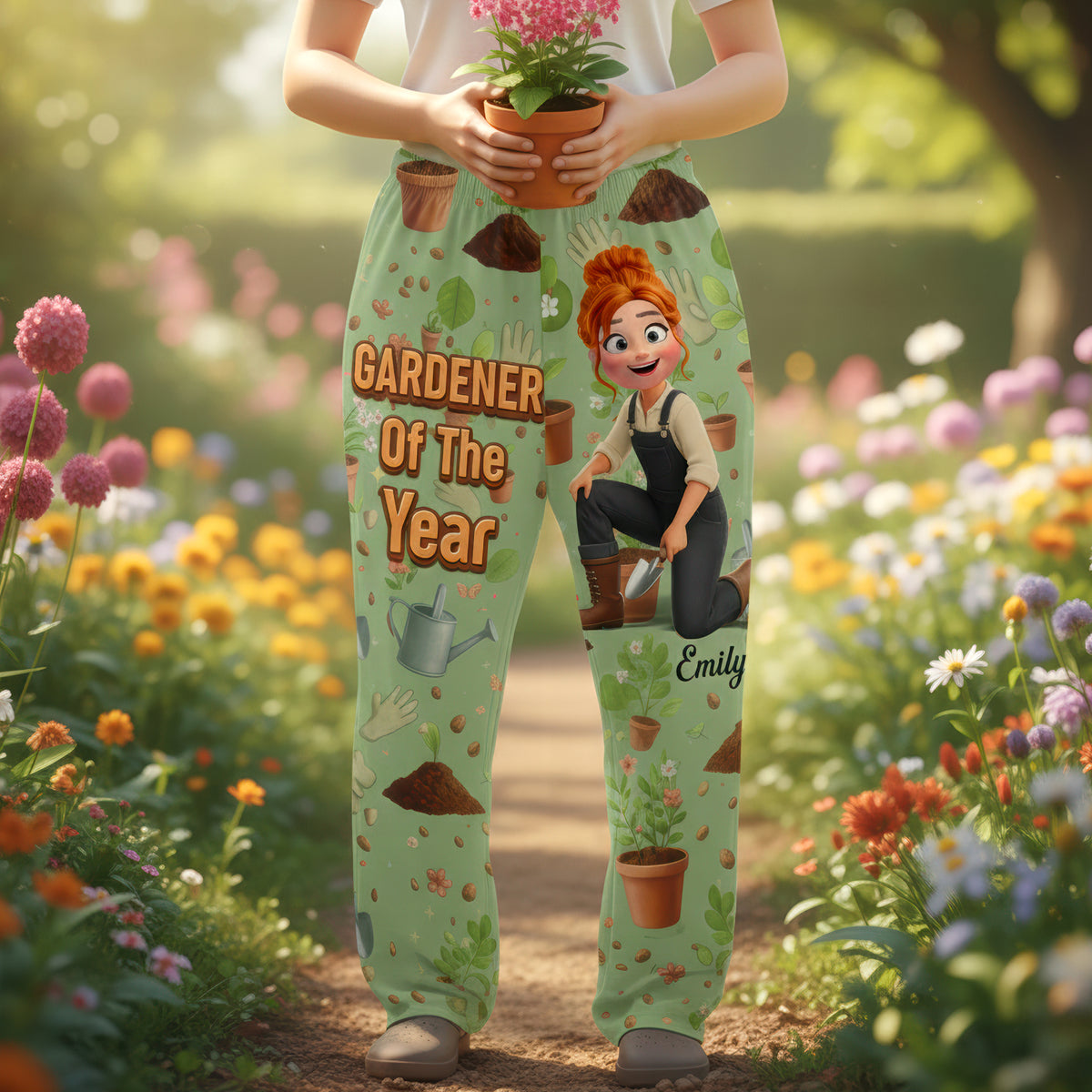 Garden Girl Pajama Pants - Personalized Gifts For Gardeners 05naqn130126-Homacus