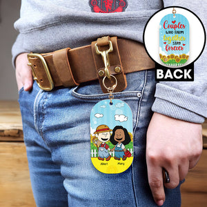 Personalized Gifts For Couple Farmer Keychain Couples Who Farm Together Stay Forever 04TOQN080225HG-Homacus