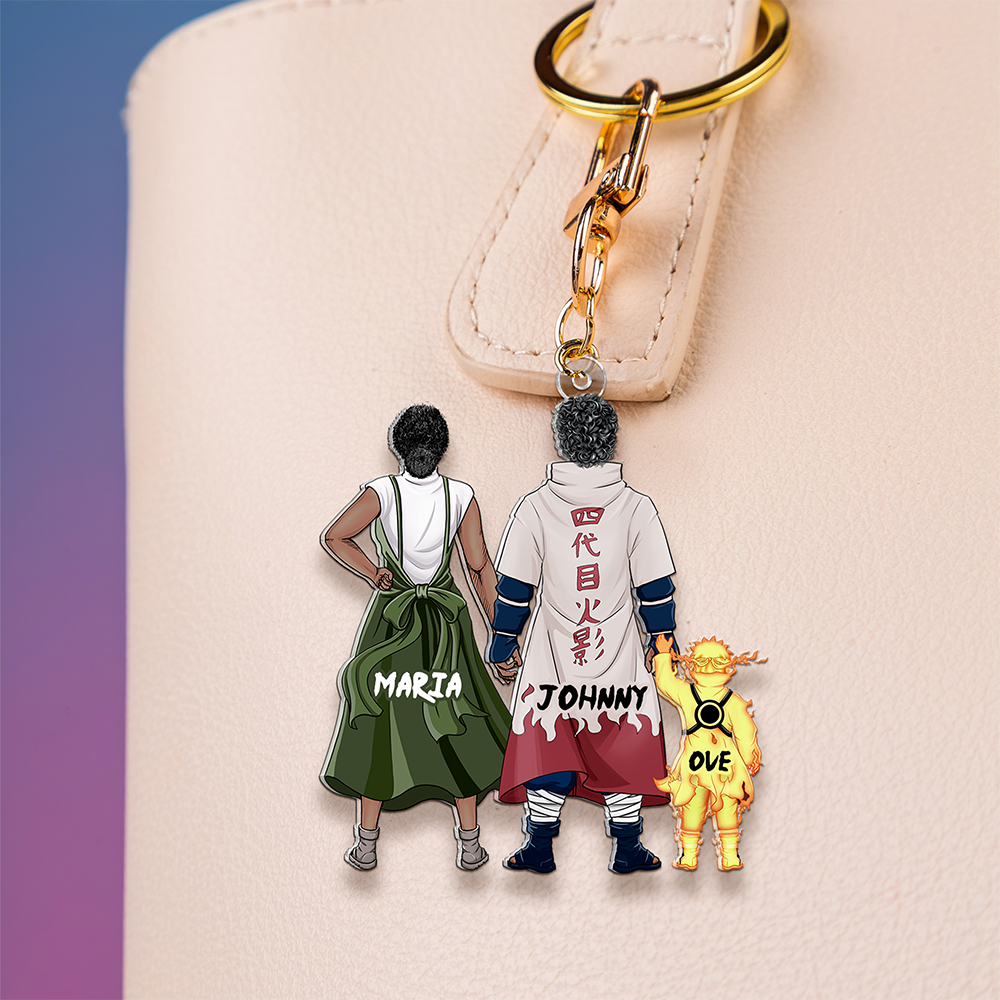 Personalized Gifts For Family Keychain 02QHHU200225PA-Homacus