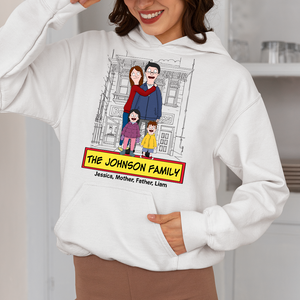 Personalized Gifts For Family Shirt Cartoon Family 05ACPU120225HG-Homacus
