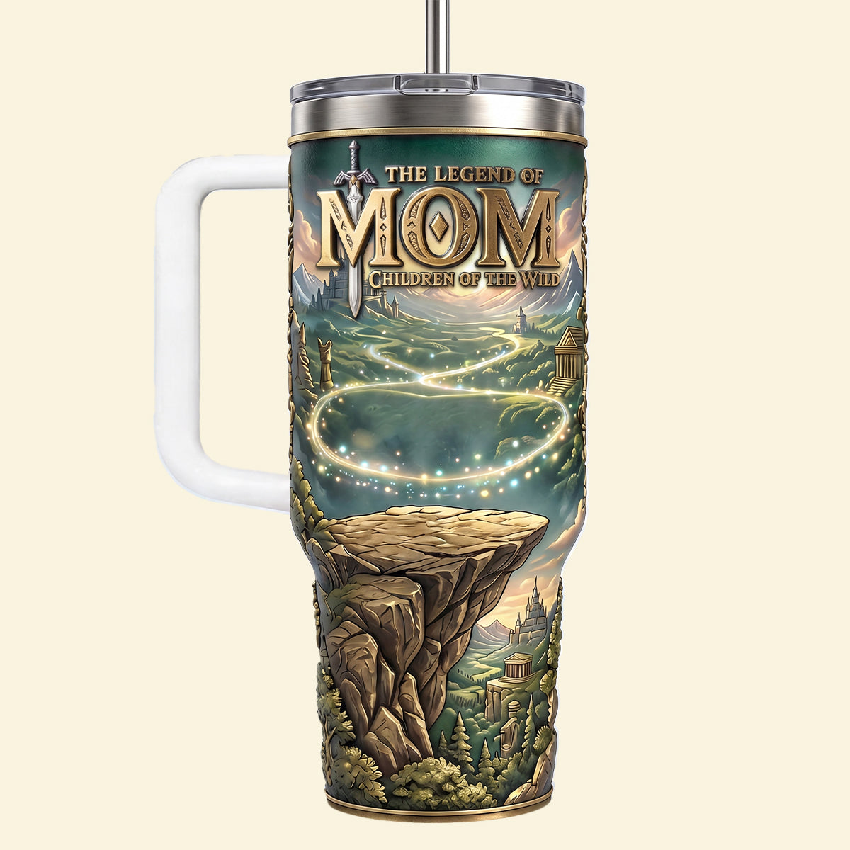 The Legend Of Mom Tumbler Handle - Personalized Gifts For Mom 03NATN170426-Homacus