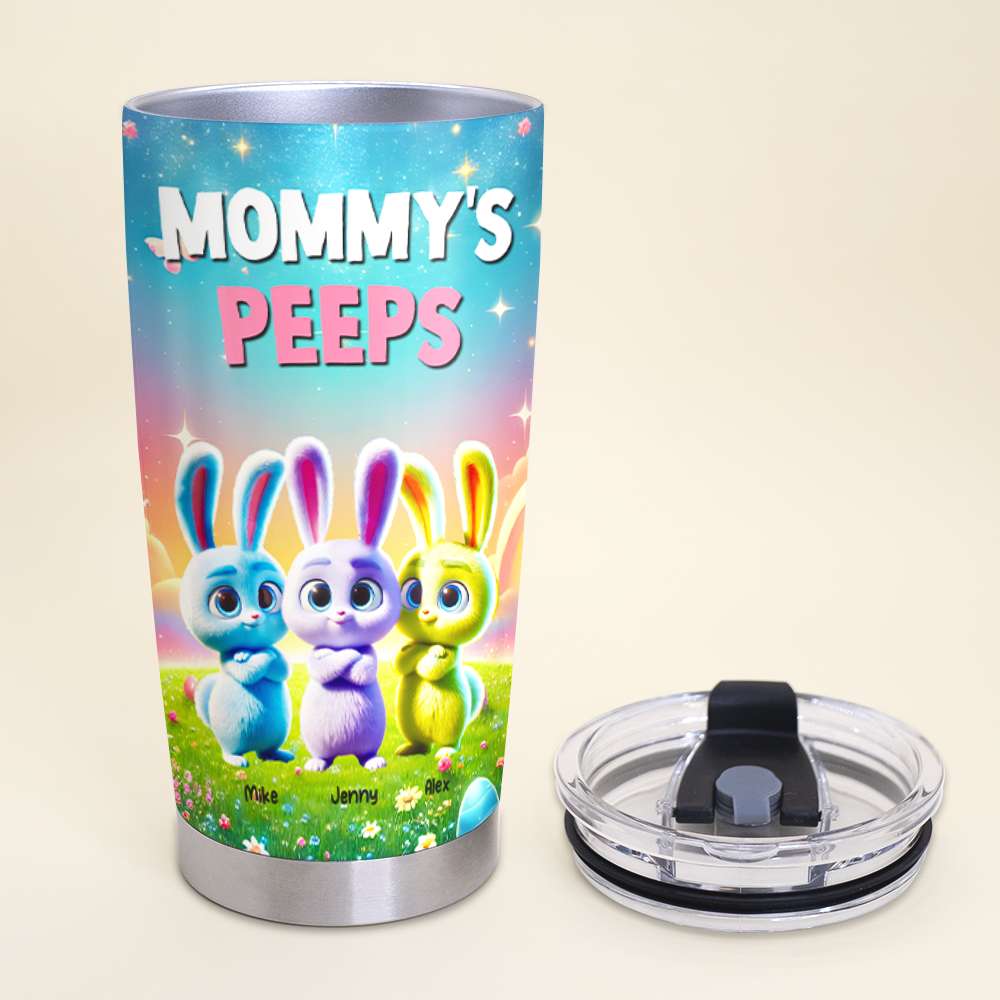 Personalized Gifts For Mom Easter Day Tumbler Mommy's Bunny Peeps 031TGMH070325-Homacus