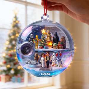 Christmas Far Away Acrylic Ornament, Personalized Gifts 03qhdt270826