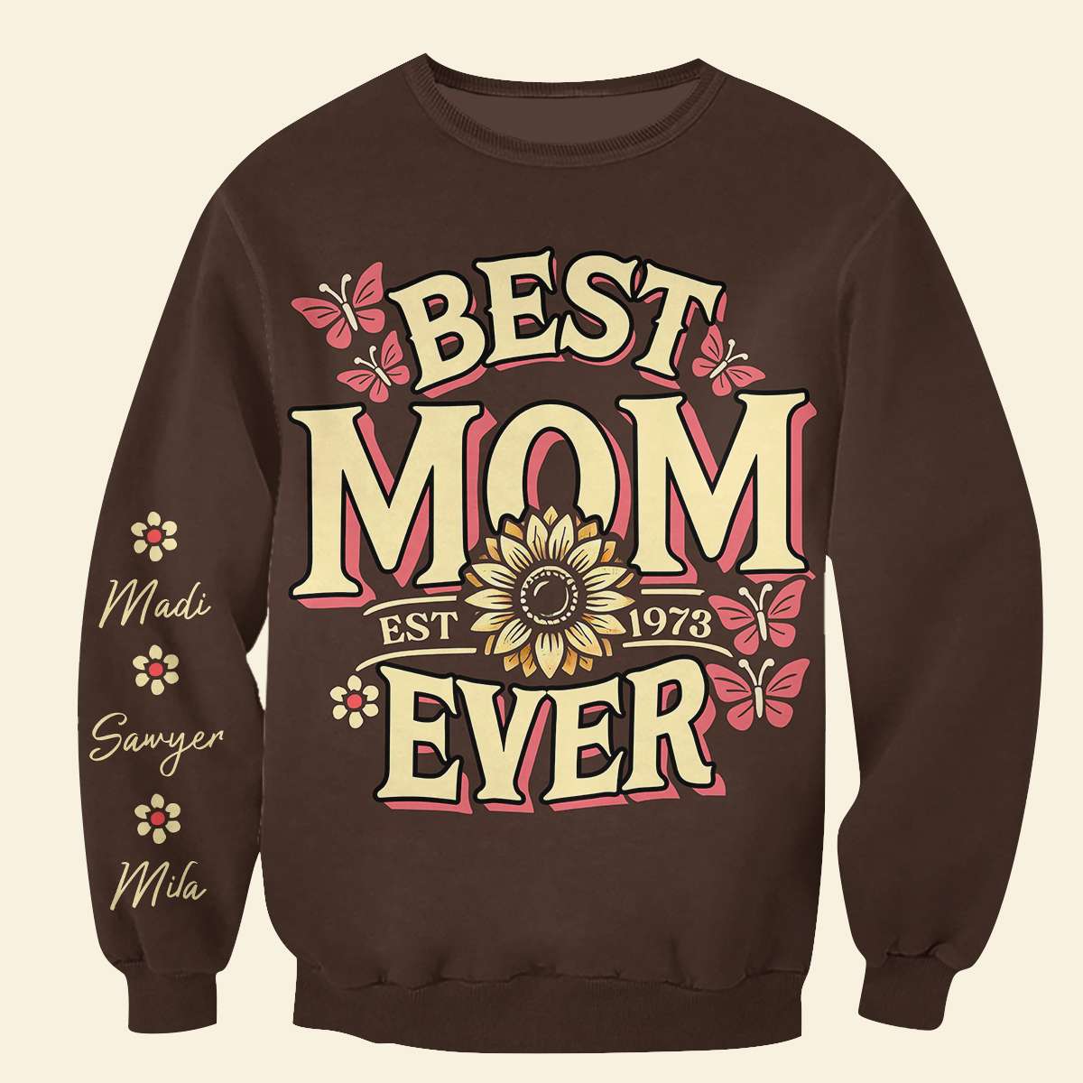 Personalized Gifts For Mom Shirt Best Mom Ever 02ACDT040325-Homacus
