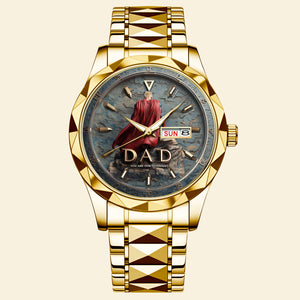 Proud Grandpa Men's Watch Personalized Gifts for Dad 03TGDT290725-Homacus