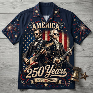 Celebrating 250 Years Of Freedom Hawaiian Shirt - Personalized Gifts For Patriots 01NATN290526-Homacus
