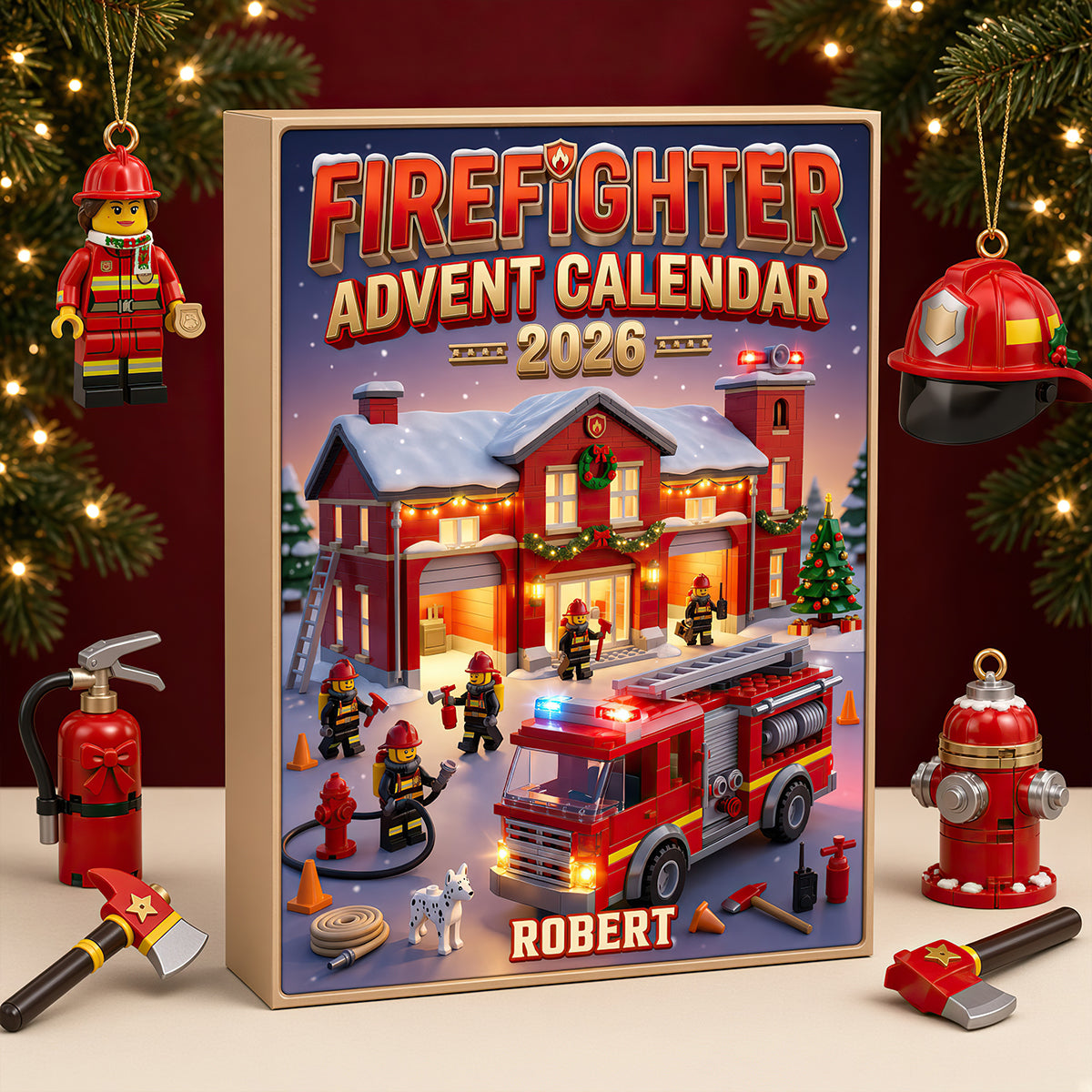 Firefighter Advent Calendar Blind Box - Personalized Christmas Gifts For Firefighter 03pgdt291026-Homacus