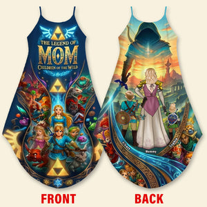 Fantasy Wild Mom Suspender Maxi Dress, Personalized Mother's Day Gifts 04qhqn170326-Homacus