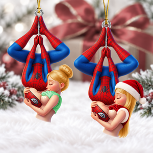 Upside Down Naughty Kiss Couple Ornament - Personalized Christmas Gifts For Couple 07huqn211026-Homacus