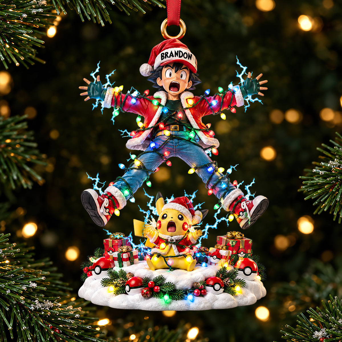 Lightning Rod Acrylic Ornament - Personalized Christmas Gifts 04ohdt131026