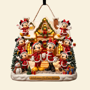 Family Christmas Wood Sign - Personalized Gifts For Family 01pgqn291025-Homacus