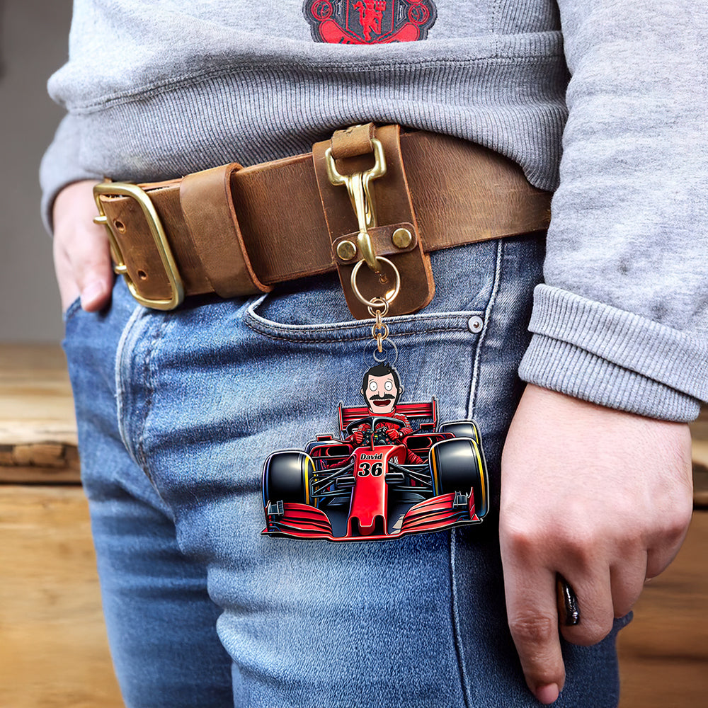 Personalized Gifts For Racers Keychain 05OHQN080225HG-Homacus