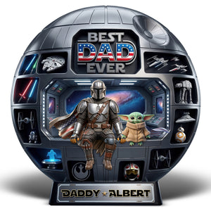 Dad Space Station Acrylic Plaque, Personalized Gifts For Dads 02qhqn150526-Homacus