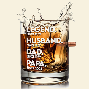 Dad Bullet Glass - Personalized Gift For Dad 04ACPU170525-Homacus
