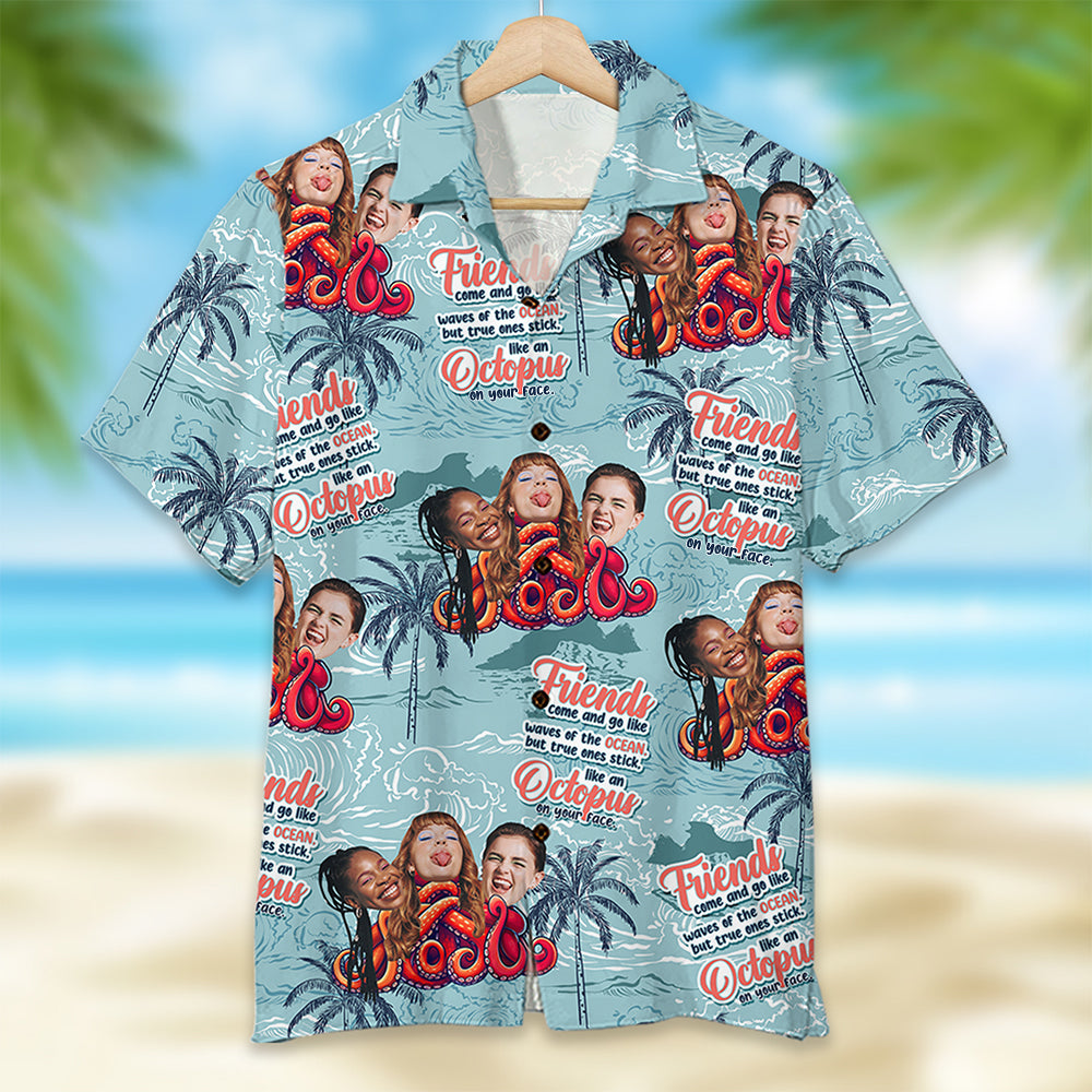 Friends Hawaiian Shirt - Custom Face Photo Gifts Custom Photo Gifts-Homacus