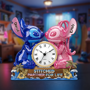 Partner For Life Desk Clock Plaque - Personalized Gifts For Couple 02ohpu060625-Homacus