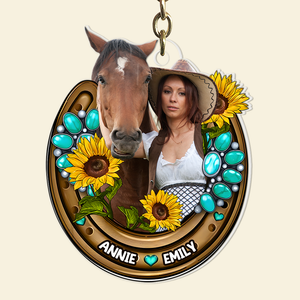 Custom Photo Gifts For Horse Lover Keychain 01HUPU040325-Homacus