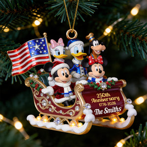 Patriotic Family Christmas Ornament - Personalized Gifts For Family 09pgdt131026