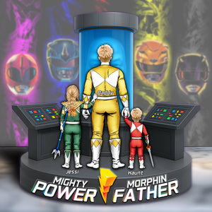 Power Dad Plaque - Personalized Gift For Dad 012OHLU180425HH-Homacus