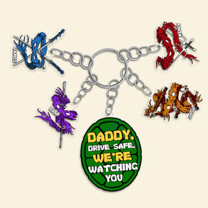 Personalized Gifts For Dad Keychain With Charms 03topu290524-Homacus