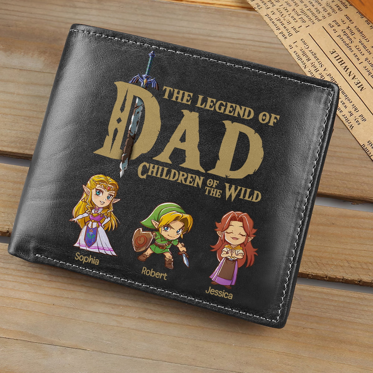 Personalized Gifts For Dad PU Leather Wallet 04NAQN040524PA-Homacus