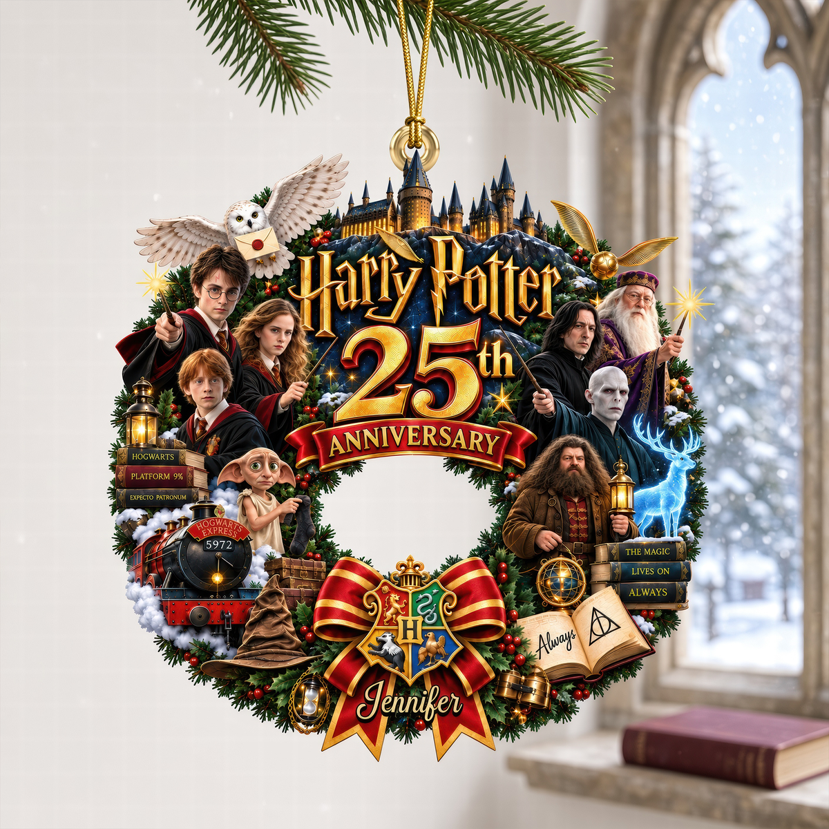 25th Anniversary Fantasy Christmas Ornament - Personalized Gifts For Fantasy Lovers 07ohqn091026-Homacus
