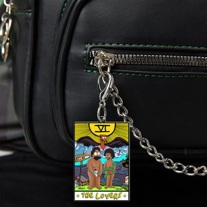 Personalized Gifts For Couple Keychain The Lovers 04NAQN060225HG-Homacus