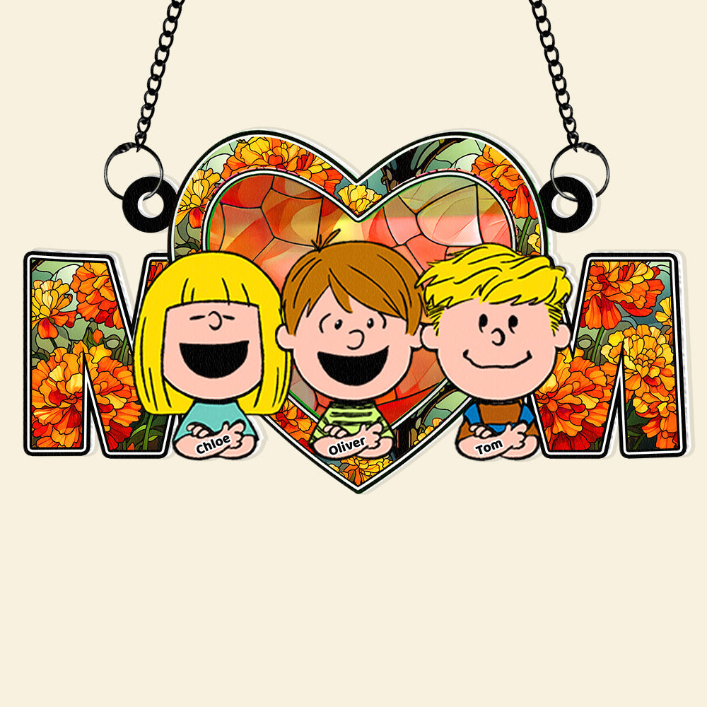 Personalized Gifts For Mom Suncatcher Ornament 05KADT150125HH-Homacus