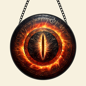 Gifts For Fantasy Novel Fans Stained Glass Ornament, Mysterious Fire Eye 03qhpu280824-Homacus