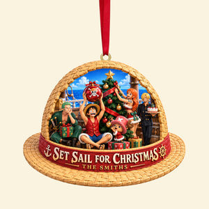 Set Sail For Christmas Adventure Ornament - Personalized Christmas Gifts 06hatn271026-Homacus