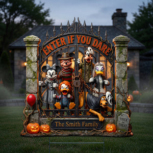 Trick Or Treat Plastic Rectangle Yard Sign - Personalized Gifts For Halloween 03toqn080826