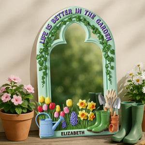 Gardening Wall Hanging Mirror Personalized Gifts For Gardeners 04PGDT300725-Homacus