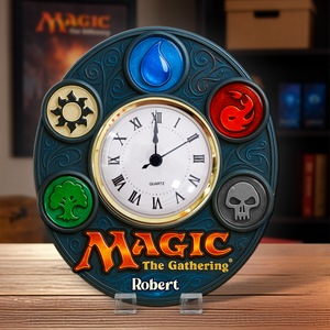Game Fans Desk Clock Plaque - Personalized Gift For Fans 03NAPU280525-Homacus