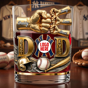Best Legend Dad Ever Whiskey Glass - Personalized Gifts For Dad 02NATN220526-Homacus