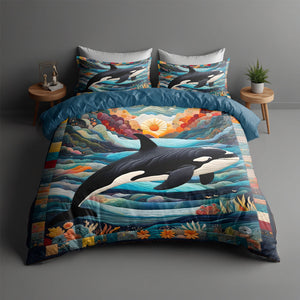 Gift For Whale Lovers Quilt Bed Set 03HULU210125-Homacus