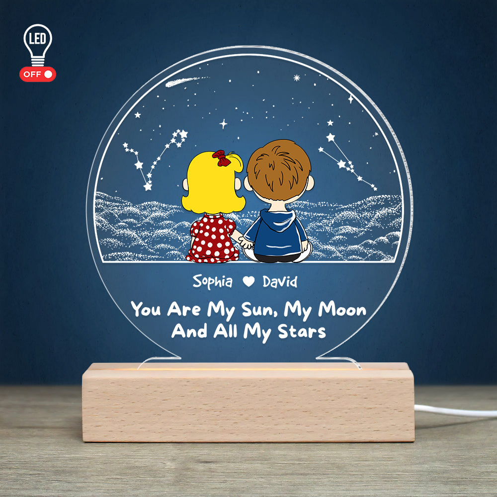 Personalized Gifts For Couple 3D LED Light 03OHDT071224HG-Homacus