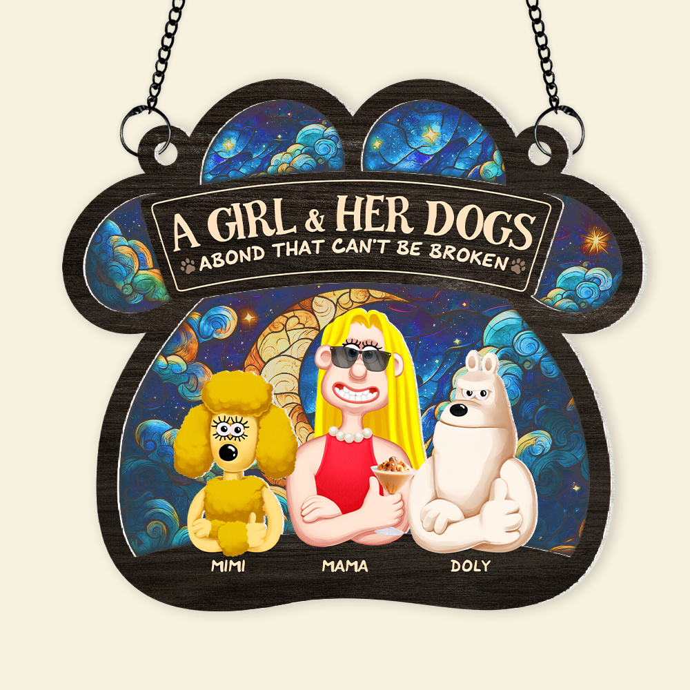 Personalized Gifts For Dog Lovers Window Hanging Suncatcher Ornament 03xqpu030325pa-Homacus