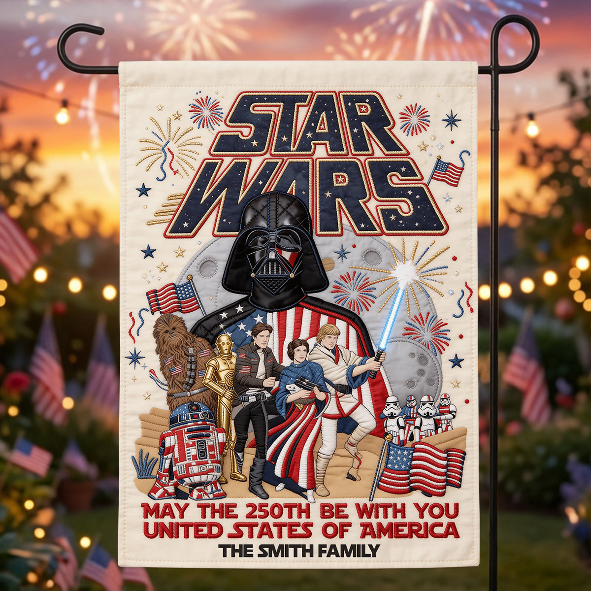 USA 250th Anniversary Garden Flag - Personalized Gifts For Patriotic Family 04nadt020626-Homacus
