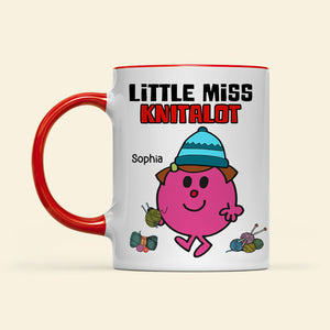 Personalized Gifts For Knitting Lovers Coffee Mug 03hutn250724pa Cute Little Girl Knitting-Homacus