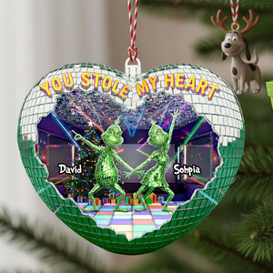 Couple Disco Christmas Ornament Personalized Gifts For Couple 02TGDT120925-Homacus